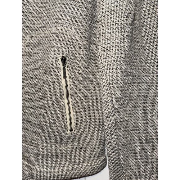 Lucy & Laurel Long Sleeve Medium Women's Pullover Grey Zipper Pockets Crew Neck - Picture 3 of 7